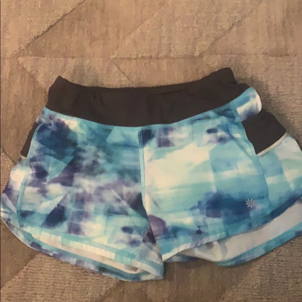 athleta girl’s blue athletic shorts